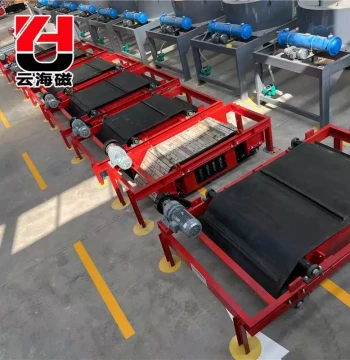 RCDD Series Dry Self-Unloading Electromagnetic Iron Remover, Belt Self-Cooled Fully Sealed Structure High-Strength Magnetic Iron Separator