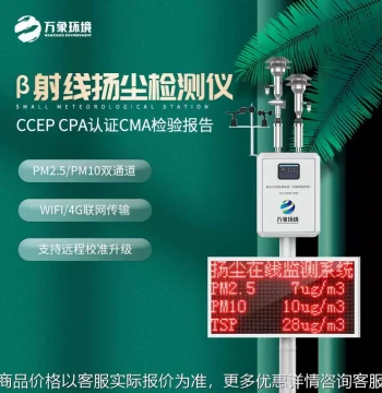 Beta Dust Monitoring Equipment β-Ray Dust Detector 102.5 for Construction Sites Environmental Assessment