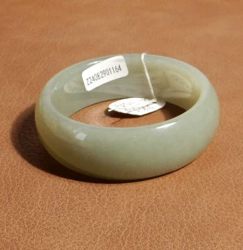 Yuxi Jewelry Natural Hetian Jade Xinjiang Qiemo Fine and Oily Blue-Toned 56MM Bangle, Gift Q