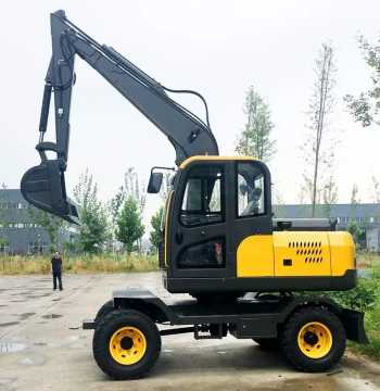 Factory Direct New Wheeled Excavator DFR Model for Municipal Construction Projects 8090 Tire Excavator
