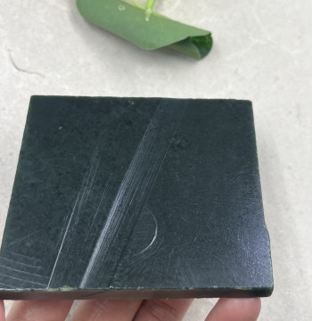 Xinjiang Hetian Jade Qiemo Square Material Brand Edge Scraps Tea Tray Jade DIY Thin Sheets Bookmarks Free Shipping 78g t