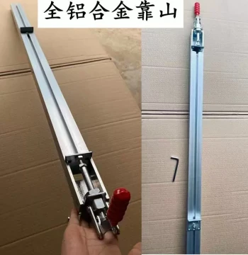 Woodworking Saw Table Fence Guide Rail Aluminum Alloy Precision Panel Saw Quick Positioning Fence Dust-Free Saw Caliper Positioner