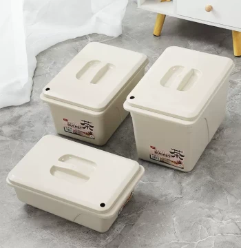 Tea Dregs Bucket Square Large Capacity Tea Bucket Horizontal Low Profile Tea Leaf Bucket New Wastewater Storage Bucket Kung Fu Tea Set Accessory