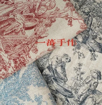 Korean Imported Linen Cotton Fabric - Dream Manor Patchwork Handmade Doll Clothes DIY Patchwork Garment Cutting