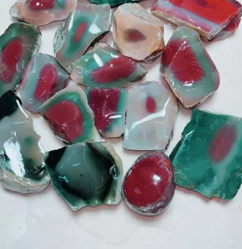 Qin Purple Jade Raw Stone Purple-Green Seven-Color Agate Comparable to Yanyuan Agate Luonan Jade Shaanxi Golden Paste Jade Raw Stone Burmese Yellow
