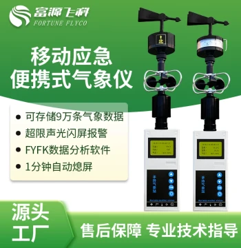 Handheld Weather Station High Precision Portable 5-Element Electronic Meteorological Instrument with Overlimit Sound Light Flash Alarm