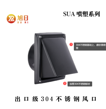 Thickened Export-Grade 304 Stainless Steel Air Vent Range Hood Exhaust Outlet Exterior Wall Rain Cap Fresh Air System Outlet