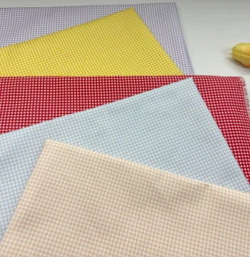 100% Cotton 8oz High-Density Canvas with Fine Check Pattern - Fabric for Bags, Tablecloths, Overalls, and Jackets