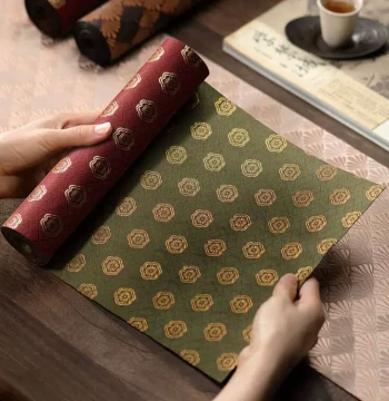 Zheming Nishijin Weave Zen Tea Mat Linen Tea Pad Table Runner Fabric Chinese Simple Brocade Tea Table Cloth Cotton Linen