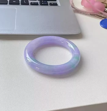 Zui Xiang Wu "Yan Mo Series" Burmese Jadeite Guifei Bangle High-End Ice Species Lavender Genuine Jade Bangle Processing