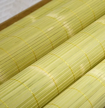 Bamboo Cooling Mat for 1.5m Bed: Straight Tube Old-Style Natural Eco-Friendly Grass Mat Made of Pure Bamboo (1.8m)