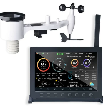 misol Weather Station Wind Speed Wind Direction Rainfall Temperature Humidity Pressure Light WiFi