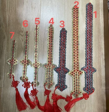 Chinese Knot 2.4cm Medium Handmade Copper Coin Sword Metal Craft Traditional Chinese Style Five Emperor Coins Pendant Hot