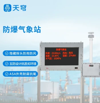 Explosion-Proof Weather Station for Coal Mines and Flour Mills: Compact Integrated Wind Speed and Direction Industrial Environmental Monitoring Device