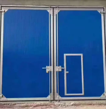Industrial Flat Swing Door Electric Sliding Door Industrial Push-Pull Door Folding Door Factory Workshop Color Steel Gate