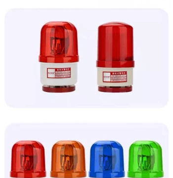 Magnetic Sound & Light Alarm Rotating 2 Warning Light Flashing Strobe Flasher Style 4V