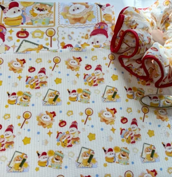 Exclusive Copyright 100% Cotton 8oz Canvas and Poplin Star Cat Series Fabric for Bags, Tablecloths, Overalls, and Jackets