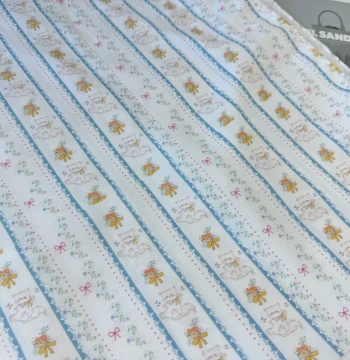 Price per Meter Brocade Cotton 90% Cotton Plaid Striped Cat Lolita Skirt Collar Shirt Doll Clothing Fabric