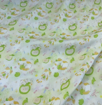 Price per Meter: 60-Count Rayon Lightweight Sateen Fabric, Cartoon Series, Cute Cat Collection, Handmade Lolita Dress Fabric for Infants and Children