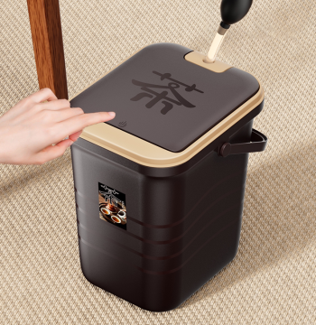 Premium Tea Water Bucket Waste Container for High-End Tea Sets and Tables, Tea Leaf Disposal Bin, Drainage Bucket for Tea Desks