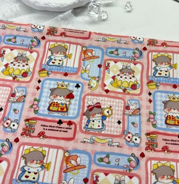 Exclusive Copyright Floral Pattern 100% Cotton 8oz Canvas for Patchwork, Alice Mouse Bags, Tablecloths, Overalls, Jacket Fabric