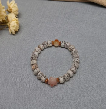 Natural Star-Moon Bodhi Bracelet, Cultural Play Accessory, Multi-Gem Bracelet for Men and Women, High-End Premium Quality Bodhi Seed Prayer Beads