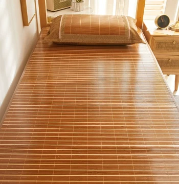 Double-Sided Bamboo Mat Cooling Mat Student Dormitory Single Bed Rattan Mat Bunk Bed Grass Mat Home Summer Ice Silk Mat Bare Sleep