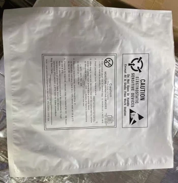 Printed Aluminum Foil Anti-Static Vacuum Bags (390*400mm, 16-micron Double-Sided, 100-Pack): 13-inch IC Chip Packaging