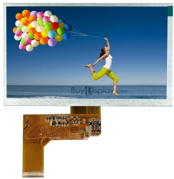 7-Inch TFT LCD Color Display / 800x480 Dot Matrix Color Screen Module / Touchscreen Optional