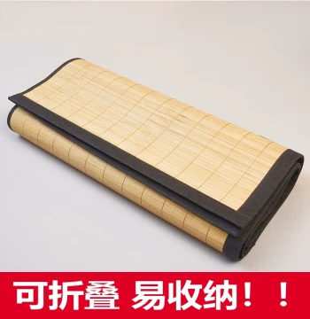 Foldable Bamboo Garden Cooling Mat for Home - Available in 1.8m, 1.5m, 1.2m, and 0.9m Sizes for Students and Singles