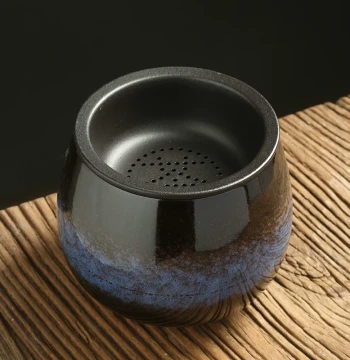 Ceramic Tea Waste Container for Home Desktop Use with Filter, Tea Wash Basin, Jian Shui, Tea Sea, Wastewater Jar, Water Vessel, Ashtray, and Tea Set Accessories