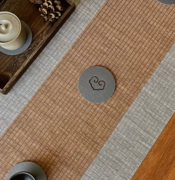 Waterproof Woven Grass Tea Mat, Tea Table Runner, Vintage Chinese Zen Dry Brew Tea Pad, Japanese Wabi-Sabi Style