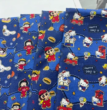 Copyrighted Floral Patterns 100% Cotton 8oz Canvas and Poplin Denim Chihiro Series for Bags, Tablecloths, Overalls, and Jackets
