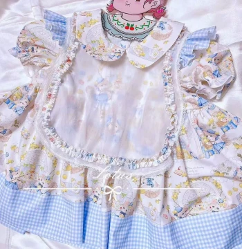 Copyright Pattern 100% Cotton 8oz Canvas and Poplin Patchwork Lemon Cat Bag, Tablecloth, Overalls, Lolita Dress