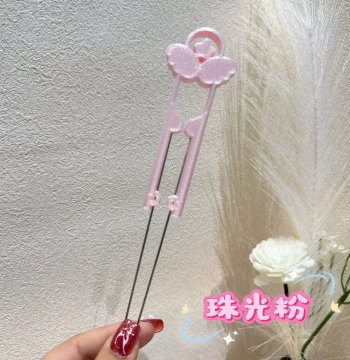 Yitiao Xianyu Effort-Saving Perler Bead Tweezers 2.6mm Small Beads Double-Needle Star Wish 60 Perler Bead Tweezers Double-Needle Pen and Shovel