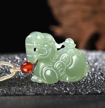 Jiayuan Jade Industry Hetian Jade Small Pixiu Pendant, Jade Drop for Men, Women, and Children, Jade Ornament