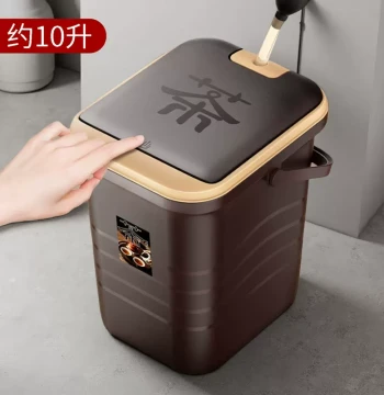 10L Tea Water Bucket Tea Dregs Bucket Tea Leaf Waste Separation Filtration Drain Bucket Tea Table Wastewater Bucket Household Kung Fu Tea Bucket