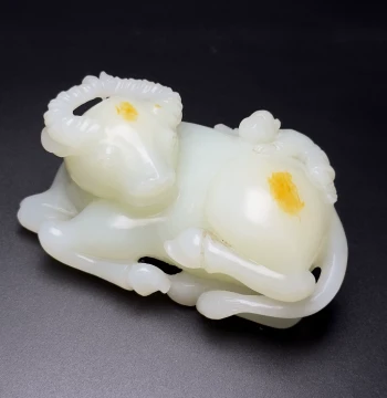 Hetian Jade Mini Ornament: Herding Boy, Elegant Shape, Vivid Craftsmanship, Warm and Lustrous Jade Texture