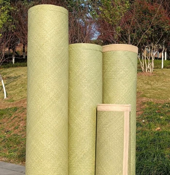 Natural Handmade Bamboo Cooling Mat, Top-Layer Green Bamboo Weave, Traditional Old-Style Mat for Summer, Washable and Customizable
