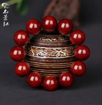 Natural Genuine Multi-Gold Star Indian Small-Leaf Red Sandalwood Bracelet Men's 2.0 Buddhist Beads Wooden Cultural Play Women's Prayer Beads