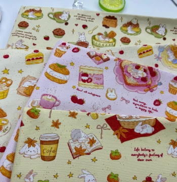 Exclusive Copyright 8oz Cotton Canvas and High-Density Poplin - Rabbit Series Fabric for Bags, Tablecloths, Overalls & Jackets