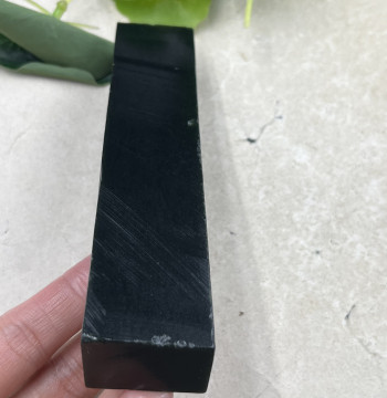 Xinjiang Hetian Green Jade Long Paperweight/Ruler Scraps, Jade Material for Knife Sharpening, Offcuts with Free Shipping, 169g t