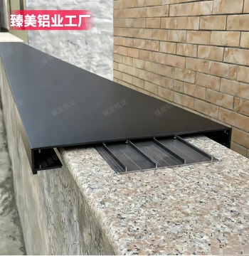 Self-Built House Villa Wall Cover Plate Wall Coping Parapet Roof Aluminum Alloy with Optional Light Trough and Drip Line
