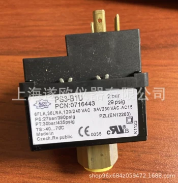 ALCO PS3-B1U Pressure Switch, Pressure Controller, Spare Parts for Air Compressors and Refrigeration Equipment