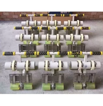 Garage Parking Space Straight Yellow Line Sticker Machine – Professional HWE Floor Marking Edge Turning Machine for Road Line Painting Tools