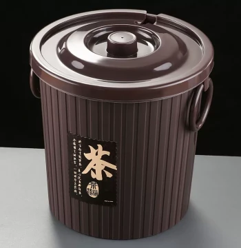 Tea Waste Bucket with Drainage for Kung Fu Tea Sets, Home Tea Leaf Filter Trash Bin, Tea Water Container, Tea Ceremony Accessory