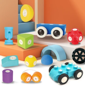 Wanlehui Versatile Dreamy Magnetic Home Building Blocks Large Cube Toy Accessories Foam Magnetic Assembly Magnets for Children