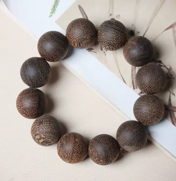 Vietnam Nha Trang White Kynam Agarwood 2.0 Bracelet Sinking Old Material Disc Cultural Play Unisex Single Loop Prayer Beads Bracelet Gift