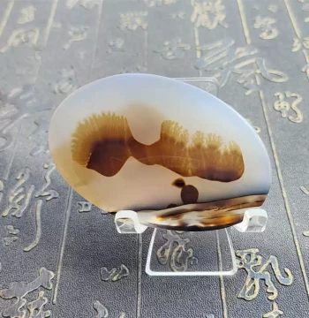Ocean Chalcedony Moss Agate Pendant: Unique Natural Stone with Ice-Grade Translucency, One-of-a-Kind Specimen