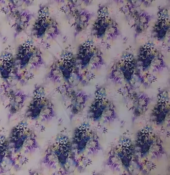 [Cotton Silk: Purple Blooms] New Chinese Style Cotton Silk Fabric (Free Shipping for 3 Meters)